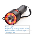 White Red Green 6 Leds Flashlight